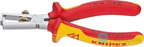 Szczypce do sciągania izolacji, 160mm,  VDE , Fi 5,0mm, 11 06 160, KNIPEX