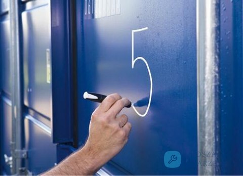 Marker permanentny VISOR przemyslowy, czerwony Pica