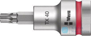 Nasadka wktetakowa 1/2"z funkcja przytrzym. do śrub z lbem z gniazdemTORX 40x60mm Wera