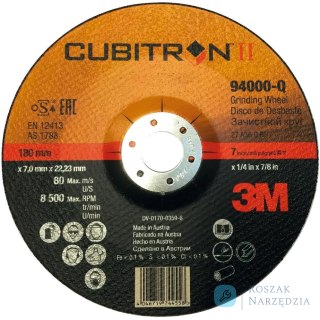 Tarcza scierna do obrobki zgrubnej Cubitron II G2 115x7mm 3M