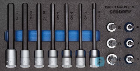 Zestaw nasadek wkrętakowych 1/2″ IMBUS - moduł narzędziowy CT1/3 GEDORE