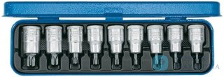 Zestaw nasadek wkrętakowych 1/2" Torx T20-T60,, 9-cz. GEDORE