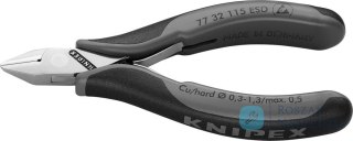 Szczypce tn膮ce boczne dla elektronik贸w, 115 mm, 77 32 115 ESD, KNIPEX