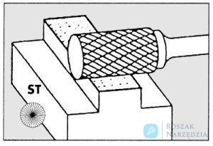 Frez trzpieniowy cylindr,z uzeb.czolowym 1020, 3 6mm 10x20mm ze stopow tward. Pferd