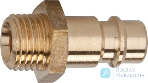 Nypel wtykowy mosiadz do zlacza ? nom. 7,2mm, gwint zewnetrzny G 1/4 RIEGLER