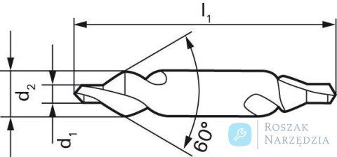 Nawiertak do nakiełków HSS 2,0mm bardzo długi GÜHRING