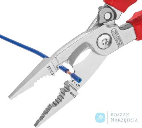 Szczypce elektroinstalacyjne - do instalacji elektrycznych,  VDE , 200mm, 13 96 200, KNIPEX