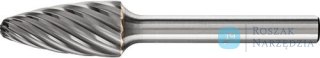 Frez trzpien.ze stopow tward.lukowo-zaokr.1225 stal nierdz.6mm 12x25mm Pferd