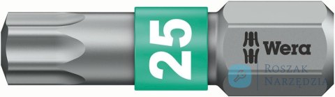 Bit BiTorsion 1/4" DIN3126C6,3,d.śrub z gniazdem Torx 25x25mm Wera