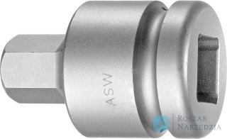 Udarowa nasadka wkretakowa 3/4" do śrub z lbem z gniazdem 6-kat.27mm ASW