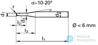 Wiertło lufowe pełnowęglikowe, typ EB100 2,50x120mm GÜHRING