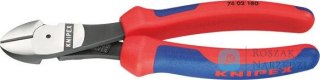 Szczypce tn膮ce boczne, 140 mm, o zwi臋kszonym prze艂o偶eniu, 74 02 140, KNIPEX