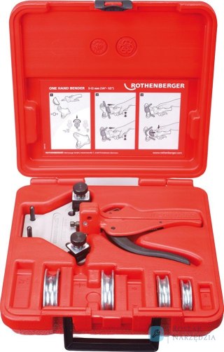 Giętarka do rur, jednoręczna w zestawie Tube Bender ROTHENBERGER