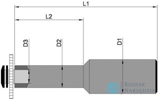 Uchwyt tarczy pilarskiej DIN1835, ksztalt B 25x8mm TSCHORN