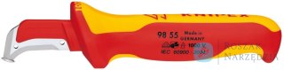 Nóż do sciągania izolacji,  VDE ,155mm, z ostrzem 38mm, 98 55, KNIPEX