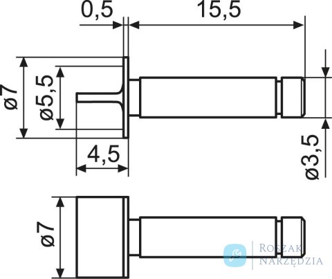 Koncowka pomiarowa 40Es ostrze 0,75x4mm MAHR