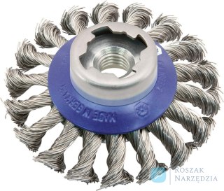 Szczotka garnkowa X-LOCK,drut stalowy pleciony 100x mm Osborn