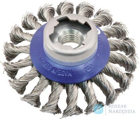 Szczotka garnkowa X-LOCK,drut stalowy pleciony 100x mm Osborn