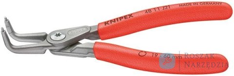 Szczypce Segera do pierścieni osadczych wewnętrzne  130 mm, wygiete 90°, 48 21 J01 KNIPEX