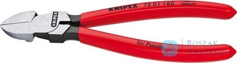 Szczypce tnące boczne do tworzywa sztucznego, 180mm, 72 01 180, KNIPEX
