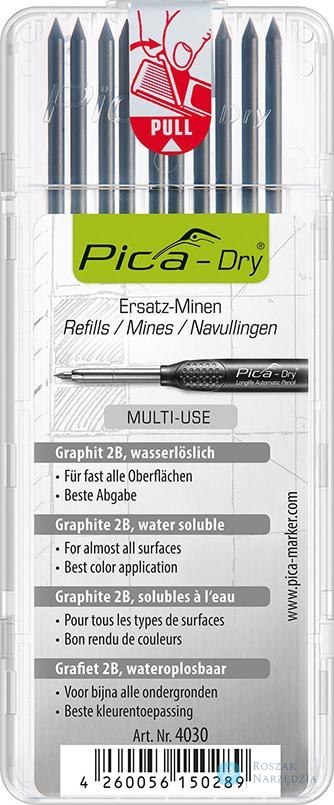 Zestaw zapas. wkladow do mark.do gleb.otw Pica-Drygrafit Pica