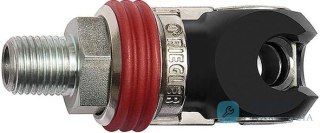 Szybkozlacze bezp.odchyl.stalowe,srednica nom. 7,2mm,gwint zewnetrzny G 1/4 RIEGLER