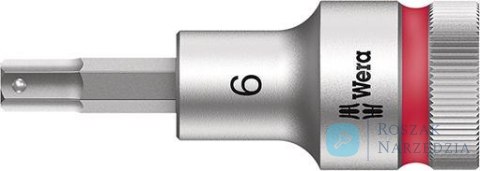 Nasadka wktetakowa 1/2" d.śrub z gniaz.6-kat. z funkcja przytrzym,6x60mm Wera
