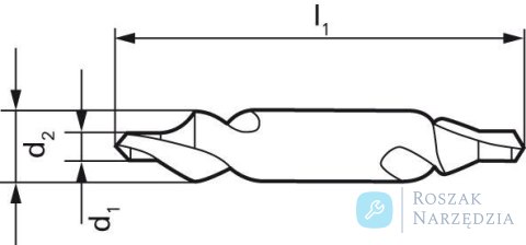 Nawiertak HSS z promieniem do nakiełków 0,80mm GÜHRING