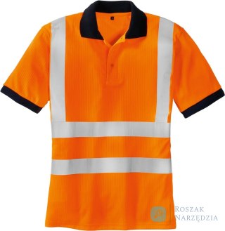 Koszulka polo odblaskowa, fluorescencyjny pomarańczowy, rozmiar S