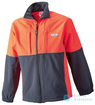 Kurtka, Softshell, Rozmiar L, antracyt/jasnoczerwona