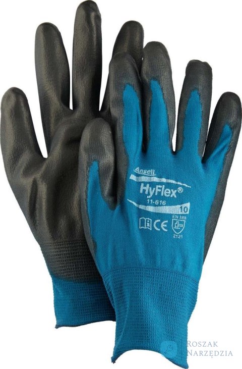 Rękawice montażowe HyFlex 11-616, rozmiar 8 Ansell