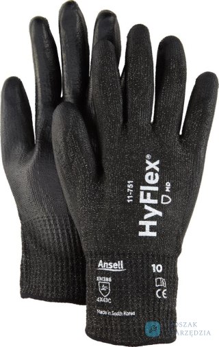 Rękawice antyprzecięciowe HyFlex 11-751, rozmiar 9 Ansell