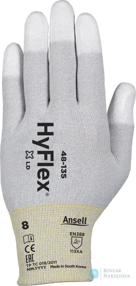 Rękawice montażowe HyFlex 48-135, rozmiar 11 Ansell (12 par)