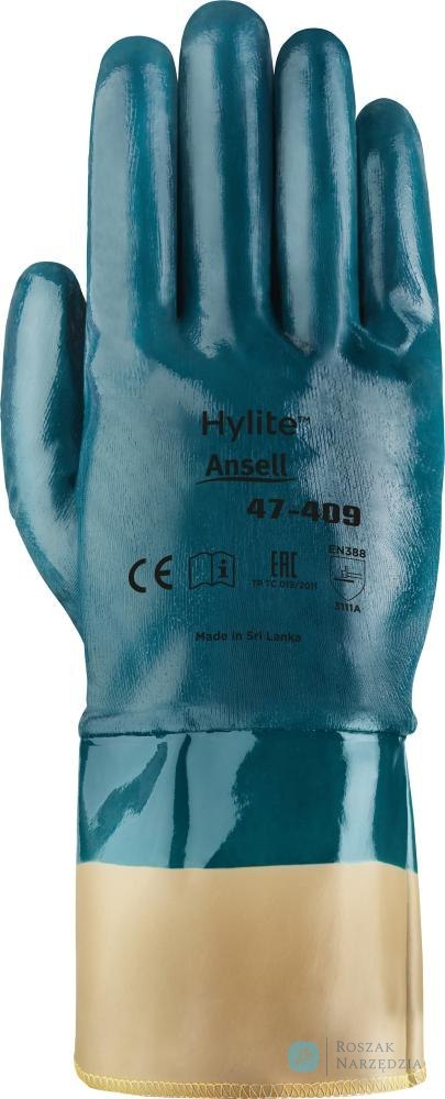 Rękawice montażowe Hylite 47-409, rozmiar 10 Ansell