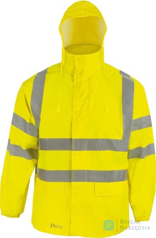 Kurtka przeciwdeszczowa RJG, rozmiar 3XL, żółta