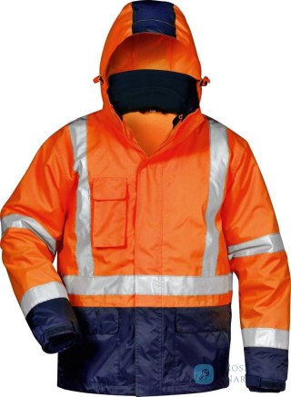 Kamizelka odblaskowa Udo, rozmiar 2XL, pomarańczowa/granatowa