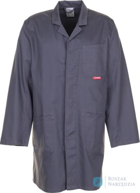 Profesjonalny płaszcz, 100% bawełna, 290g/m², rozmiar 48, szary