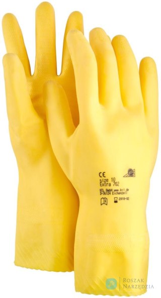 Rękawice Extra 702, żółte, 310mm, roz.10 (10 par)