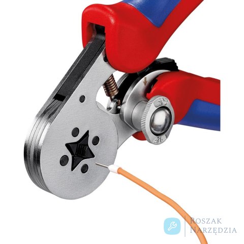 Szczypce do zagniatania tulejek kablowych 0,08-10+16mm, 180mm, 97 55 04, KNIPEX