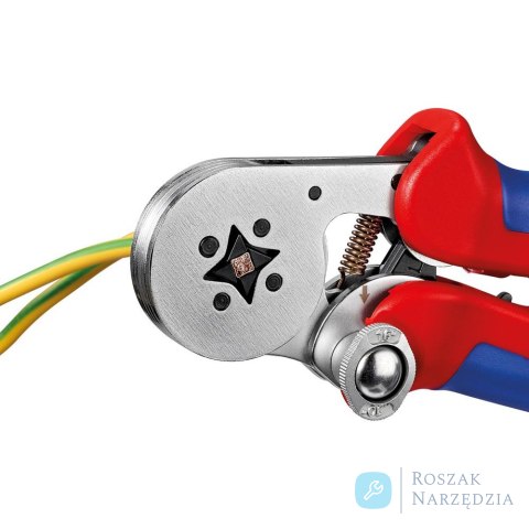 Szczypce do zagniatania tulejek kablowych 0,08-10+16mm, 180mm, 97 55 04, KNIPEX