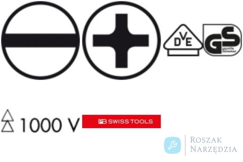 Zestaw wkrętaków  VDE  6-cz., płasko-krzyżowe PH w kartonowym pudełku Classic PB Swiss Tools