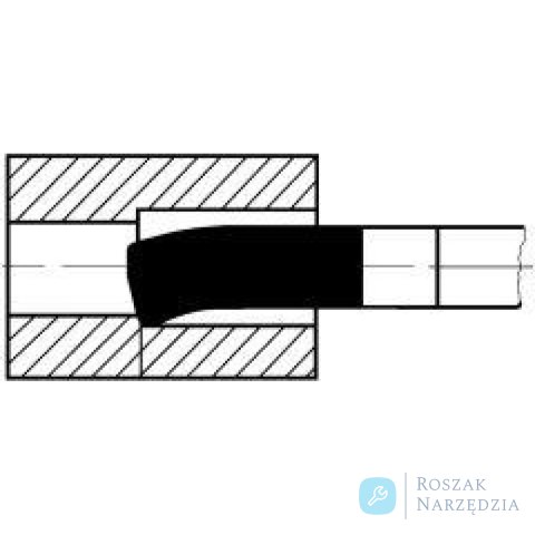 Nóż tokarski HSSE  DIN4953R, okrągły 16x220mm WILKE