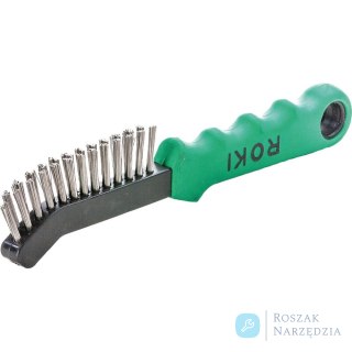 Szczotka druciana ROKI V4A gładk.0,3mm Lessmann