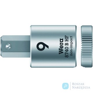 Wkrętakowa końcówka 9,0x 38,5mm do śrub z gniazdem 6-k. z funkcją przytrzym.Wera