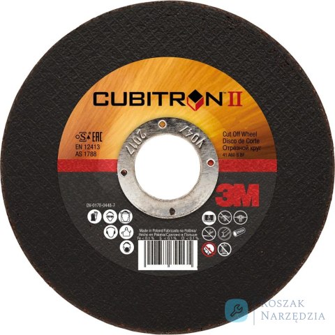 Tarcza do cięcia stali nierdzewnej Cubitron II 125x1,6mm 3M
