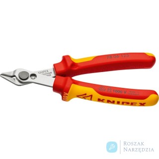 Obcinak dla elektryków,  VDE , 125mm, Super Knips, 78 06 125, KNIPEX