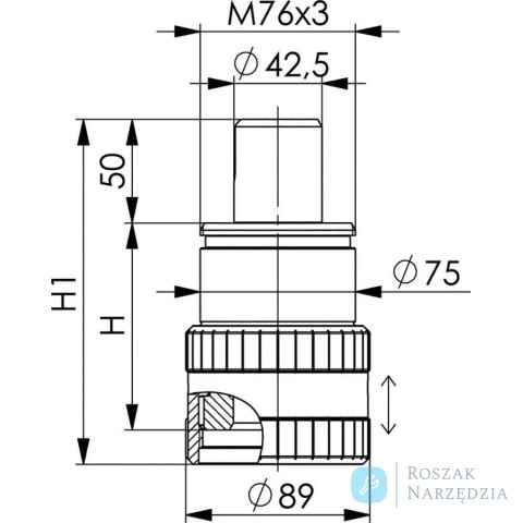 Przedłużka 6425Z-200mm AMF