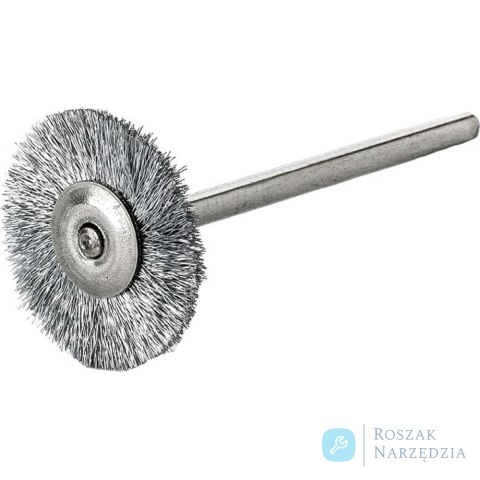Miniaturowa szczotka okrągła stal nierdzewny falisty 19x0,1mm Lessmann