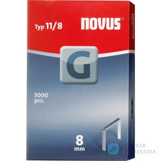 Zszywka z płaskiego drutu G typ 11/ 8 Vz po 5000 szt. Novus