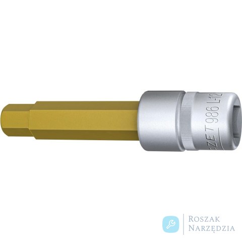 Nasadka wkrętakowa 1/2" 6-kątna z kulką, 12x100mm, 986L-12 HAZET